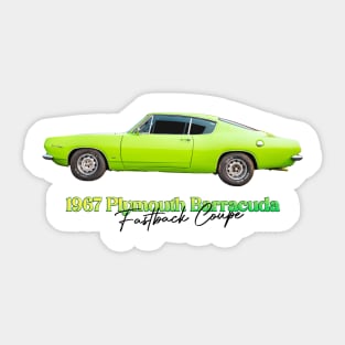 1967 Plymouth Barracuda Fastback Coupe Sticker